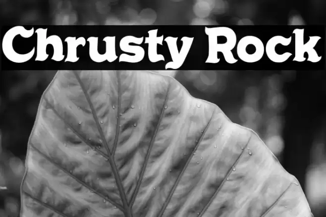 Chrusty Rock Шрифта examples