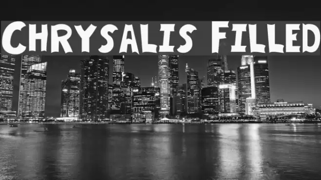 Chrysalis Filled Font examples