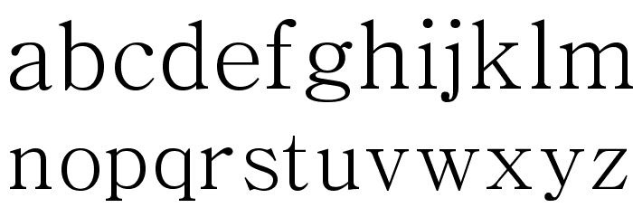Chrysanthi Unicode Regular Font LOWERCASE