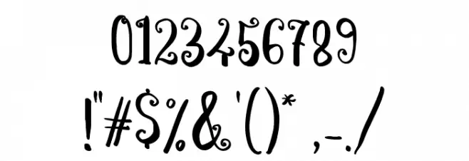 Chrysantin Font OTHER CHARS