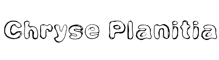Chryse Planitia  font caratteri gratis