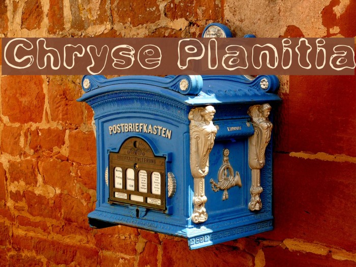 Chryse Planitia Font examples