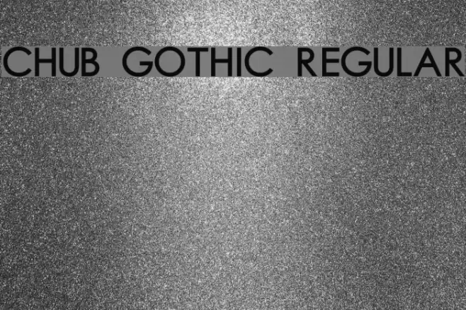 Chub Gothic Regular Font examples