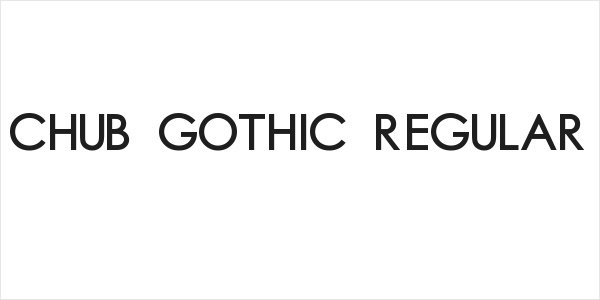 Chub Gothic Regular Logo