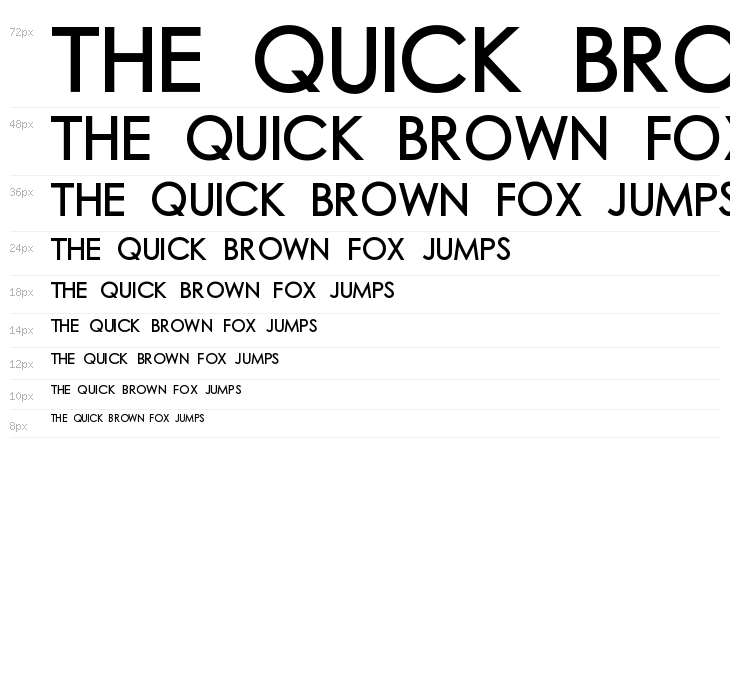 Chub Gothic Regular Waterfall