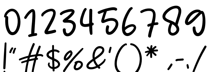 Chubby And Sweet Font OTHER CHARS