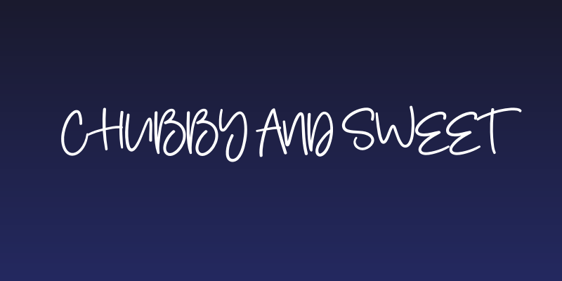 Chubby And Sweet Social Header