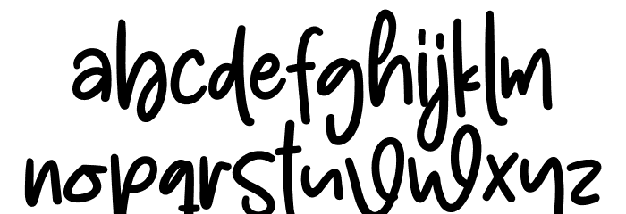 Chubby And Sweet Font LOWERCASE