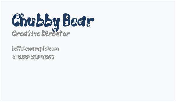 Chubby Bear Business Card