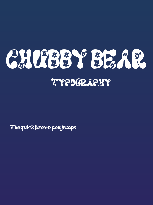 Chubby Bear Poster