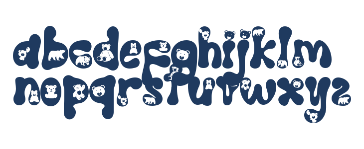 Chubby Bear Lowercase