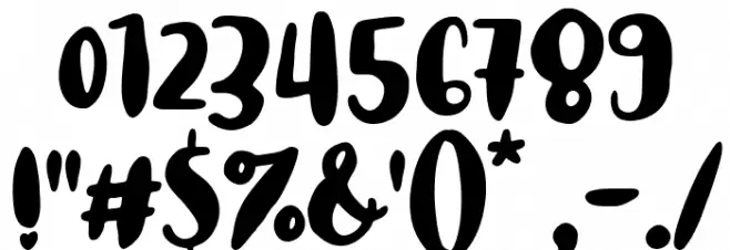 Chubby Boys Шрифта ДРУГИЕ символов