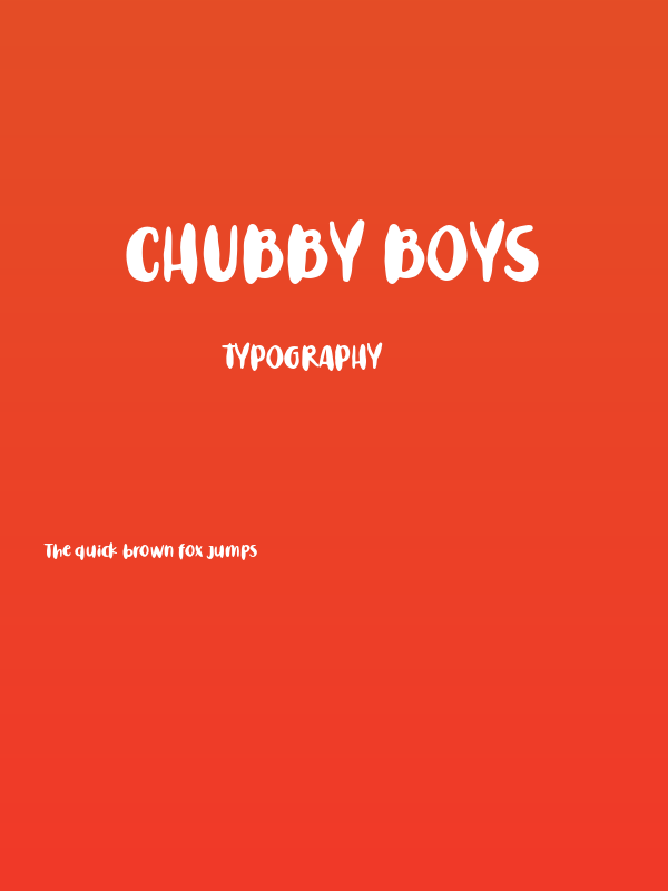 Chubby Boys Poster