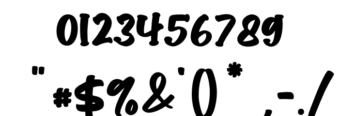 Chubby Bunny Font OTHER CHARS