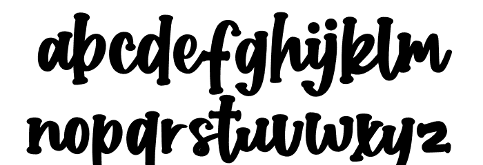 Chubby Bunny Font LOWERCASE