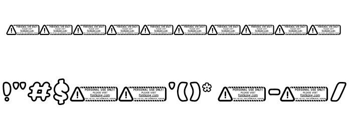 Chubby Cake PERSONAL USE ONLY! Font OTHER CHARS