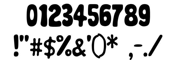Chubby Cheeks Font OTHER CHARS