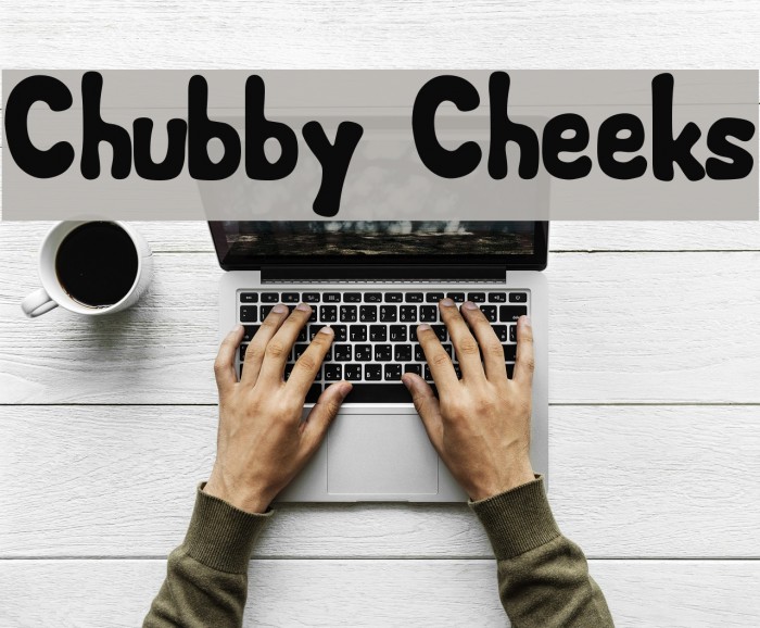 Chubby Cheeks Font examples