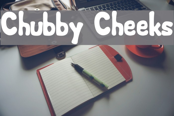 Chubby Cheeks Font examples