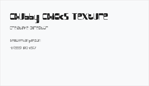 Chubby Chicks Texture Business Card