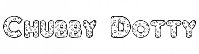 Chubby Dotty  Descarca Fonturi Gratis