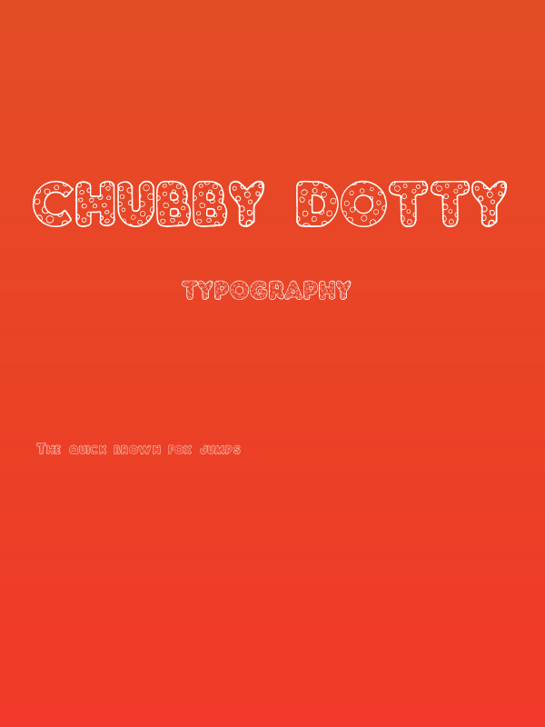 Chubby Dotty Poster