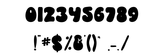 Chubby Ghost Font OTHER CHARS