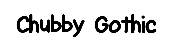 Chubby Gothic  Fuentes Gratis Descargar