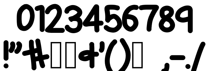 Chubby Gothic Font OTHER CHARS