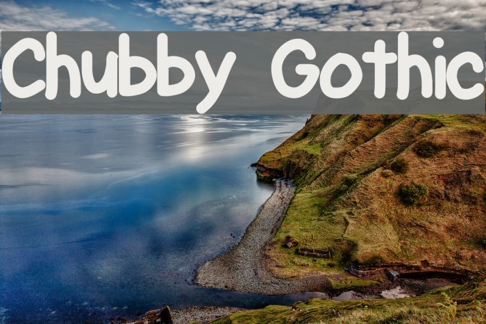 Chubby Gothic Font examples