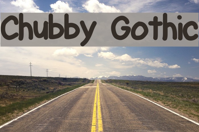 Chubby Gothic Font examples