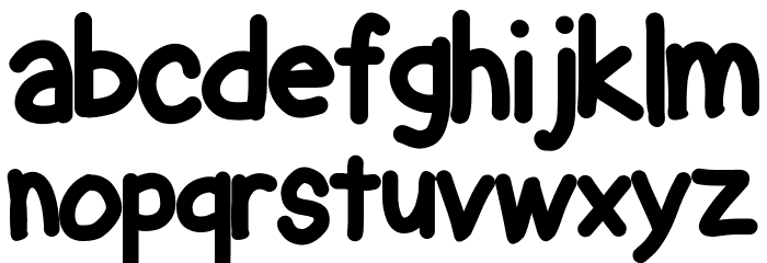 Chubby Gothic Font LOWERCASE