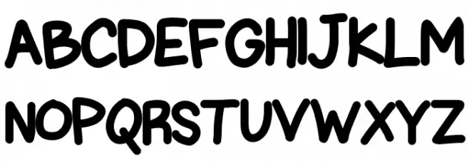 Chubby Gothic Schriftart Groß