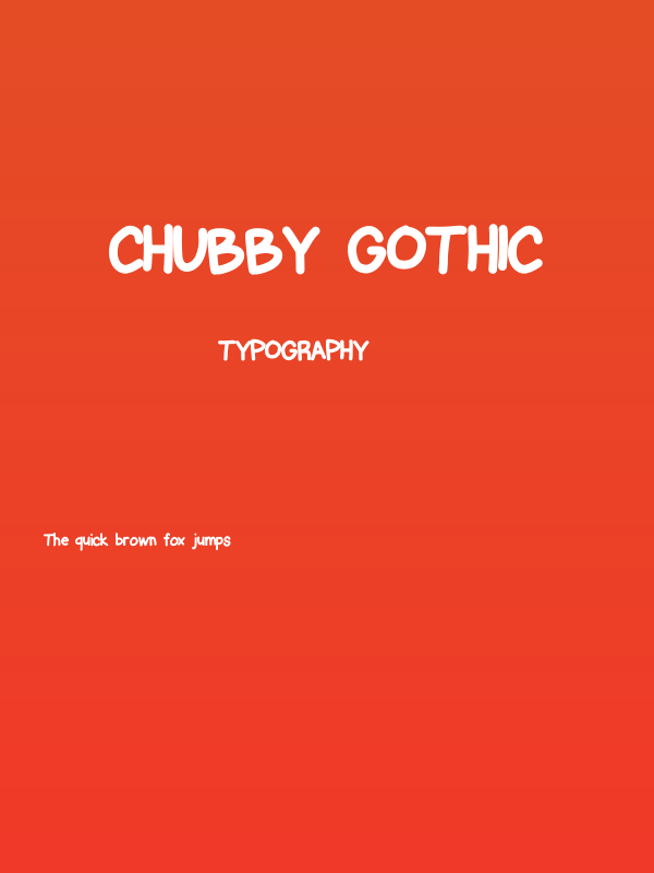 Chubby Gothic Poster