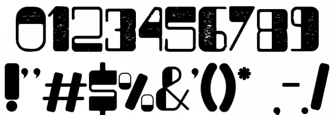 Chubby Piglets Texture Font OTHER CHARS