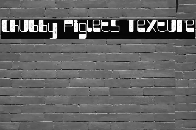 Chubby Piglets Texture Font examples