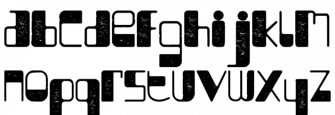 Chubby Piglets Texture Font LOWERCASE