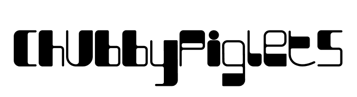 Chubby Piglets  フリーフォントのダウンロード