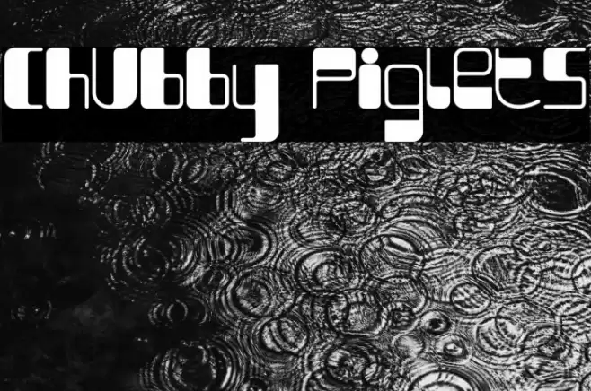 Chubby Piglets फ़ॉन्ट examples