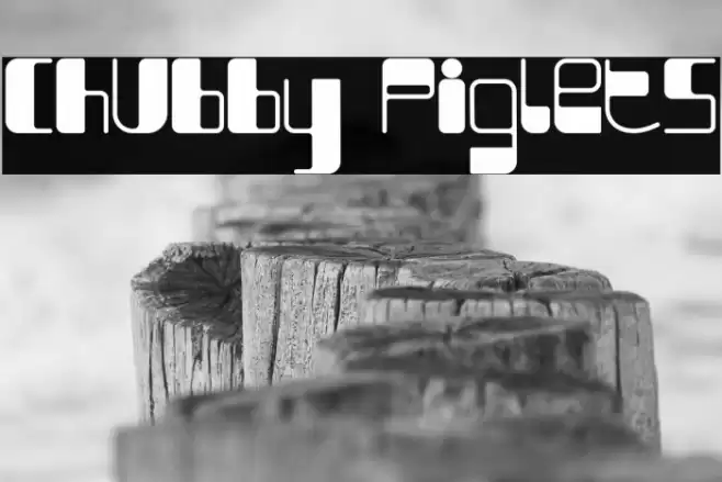 Chubby Piglets फ़ॉन्ट examples