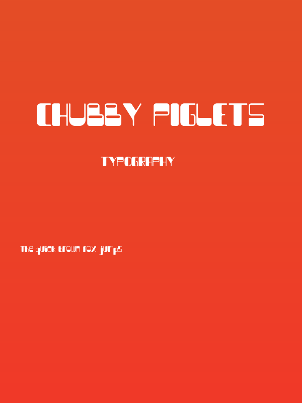 Chubby Piglets Poster