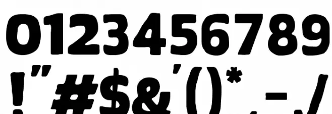 Chubby-Regular Font OTHER CHARS