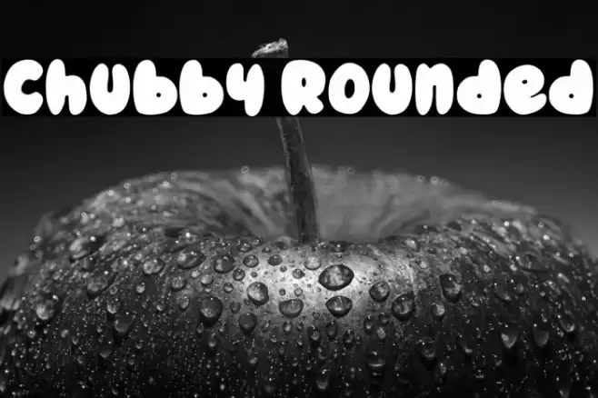 Chubby Rounded Font examples