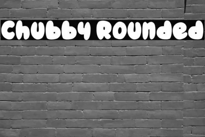 Chubby Rounded Font examples