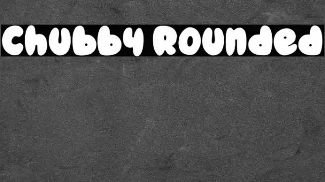 Chubby Rounded Font examples
