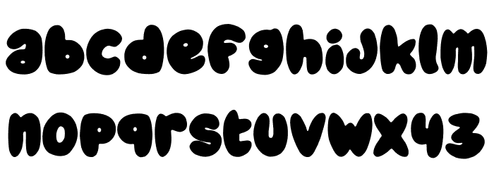 Chubby Rounded Font LOWERCASE