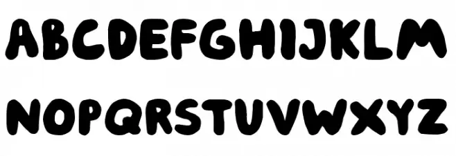 Chubby Thumbs Schriftart Groß