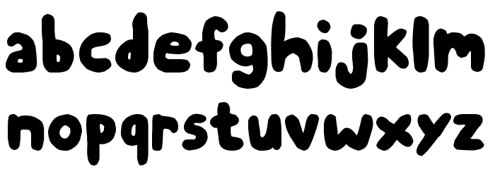 Chubby Thumbs Font LOWERCASE
