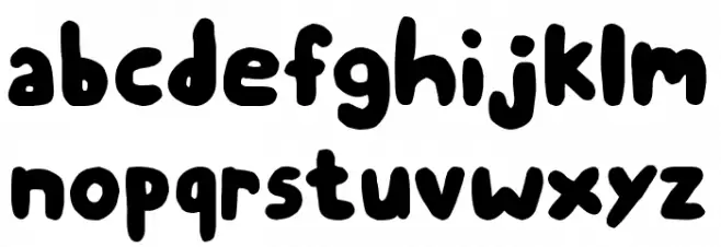 Chubby Thumbs Fuentes MINÚSCULAS