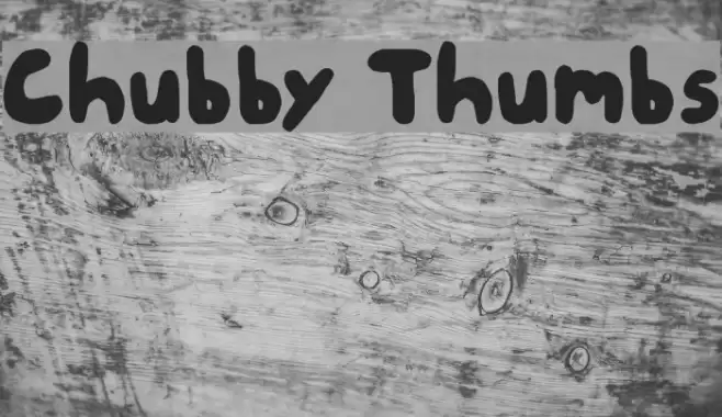 Chubby Thumbs Font examples